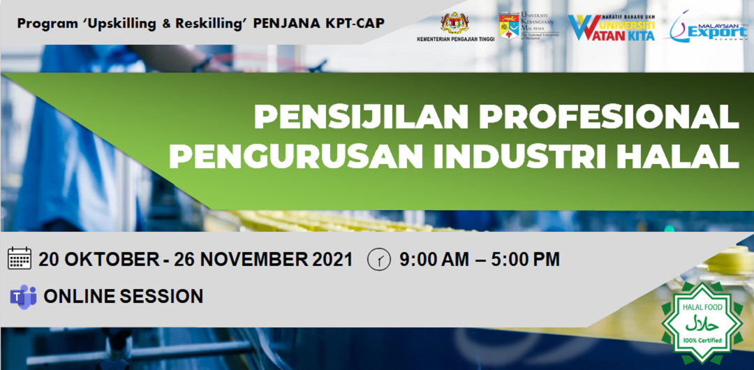 KPT-CAP: PENSIJILAN PROFESIONAL PENGURUSAN INDUSTRI HALAL